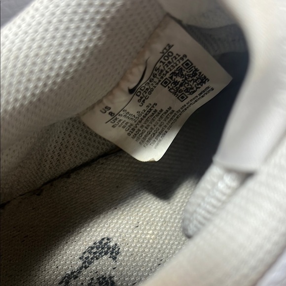 White Sneakers with Leopard Print Accent, Women’s 8 - Picture 9 of 10